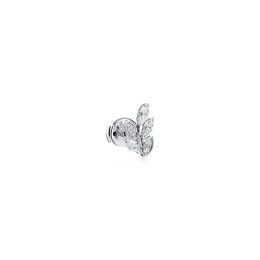 Tiffany Victoria®:Diamond Vine Earrings in Platinum , 2