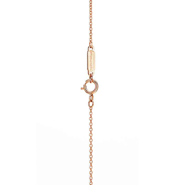 Tiffany Victoria®:Diamond Vine Circle Pendant in 18k Rose Gold  image number 4