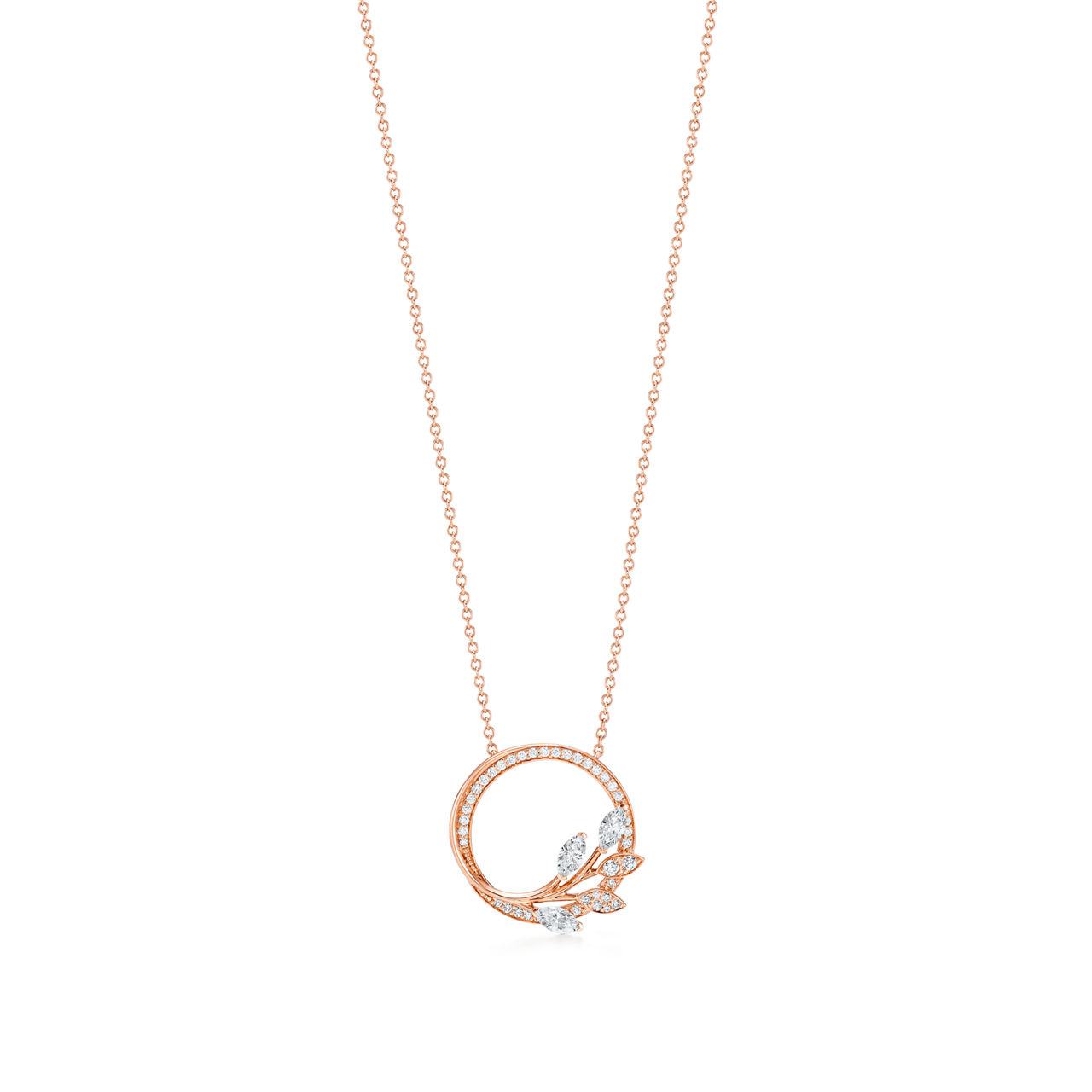 Tiffany Victoria®:Vine Circle Diamant-Anhänger in 18 Karat Roségold  Bildnummer 0