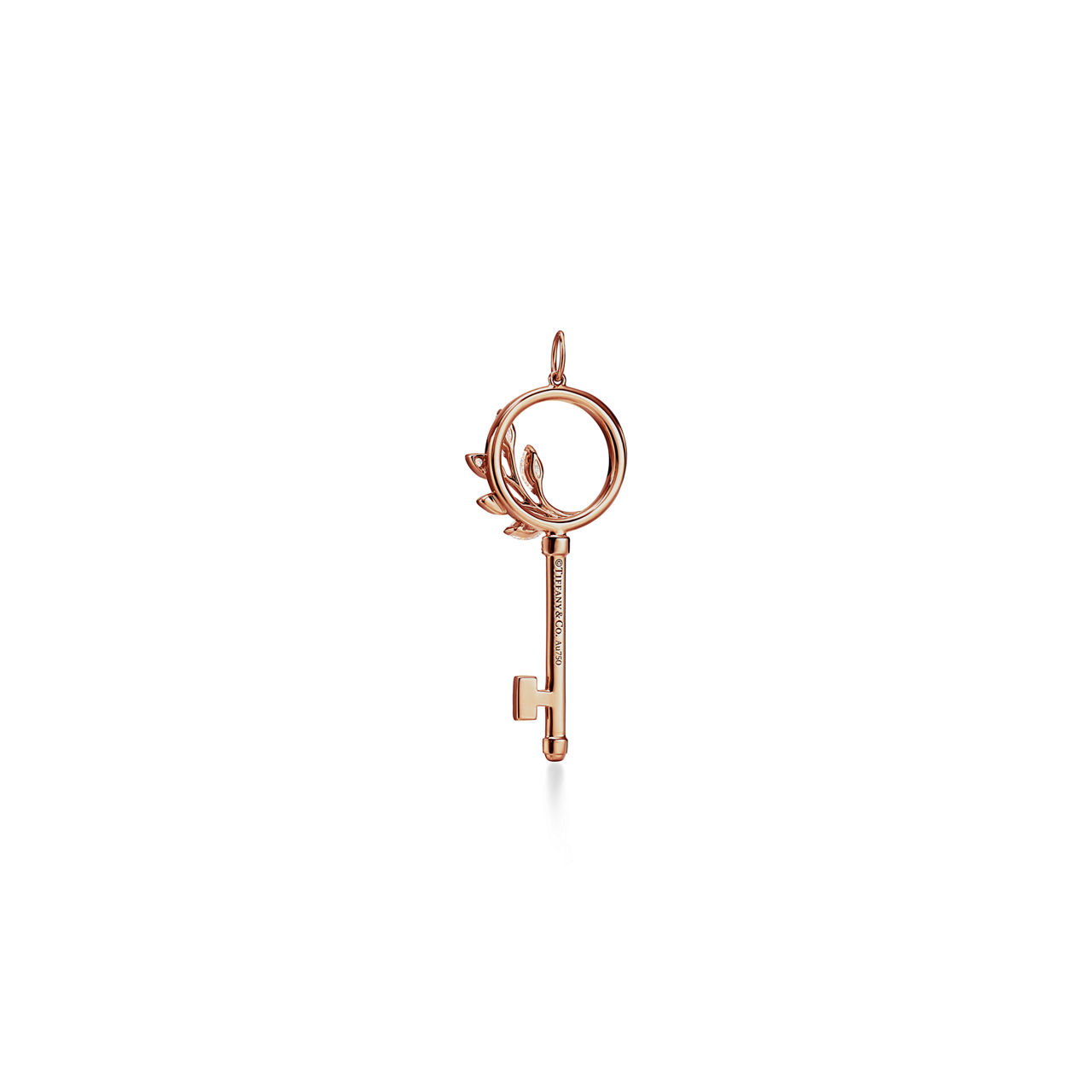 Vine Circle Diamant-Schlüssel in 18 Karat Roségold 
