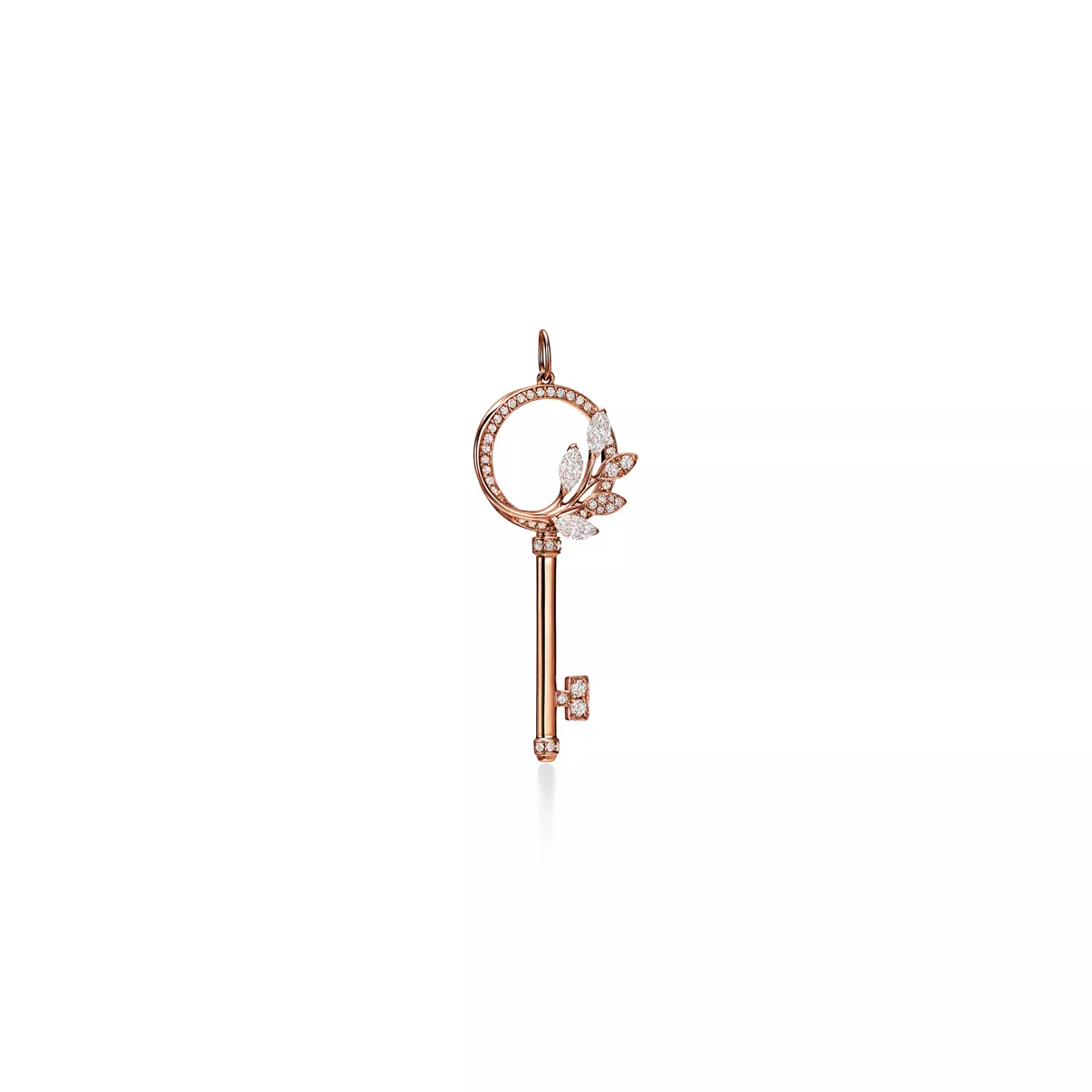 Tiffany Victoria&reg; Diamond Vine Circle Key in 18k Rose Gold 