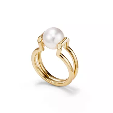 Tiffany HardWear:South Sea Golden Pearl Ring in 18k Gold , 2