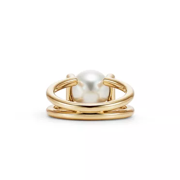 Tiffany HardWear:South Sea Golden Pearl Ring in 18k Gold , 3