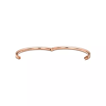 Tiffany Metro:Three-row Hinged Bangle in Rose Gold with Diamonds, 3