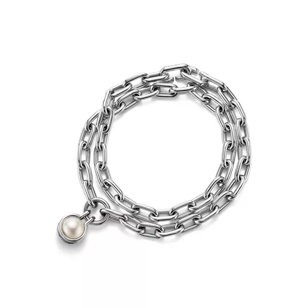 Bracelet en perles d’eau douce et argent 925 millièmes en argent 925 millièmes