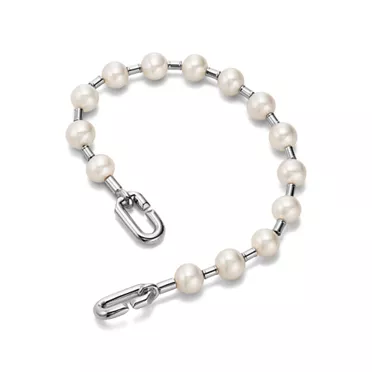 Tiffany HardWear:Pearl Bracelet in Silver, 7-8 mm, 2