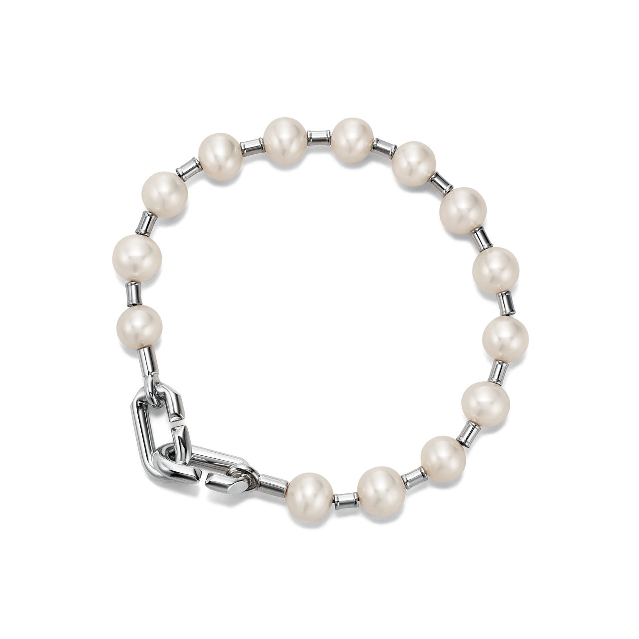 Tiffany HardWear:Pearl Bracelet in Silver, 7-8 mm image number 0