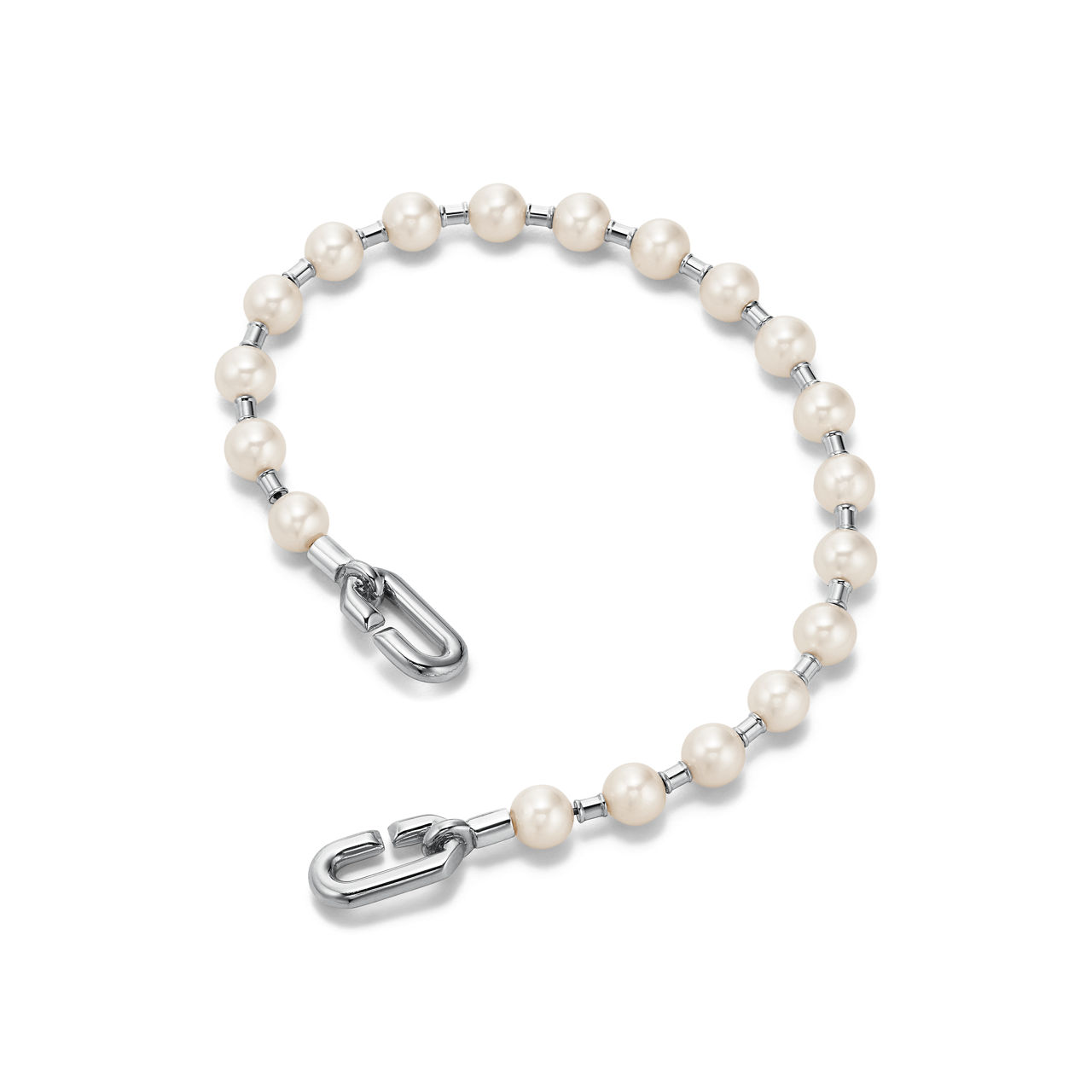 Tiffany HardWear:Pearl Bracelet in Silver, 5-6 mm image number 2