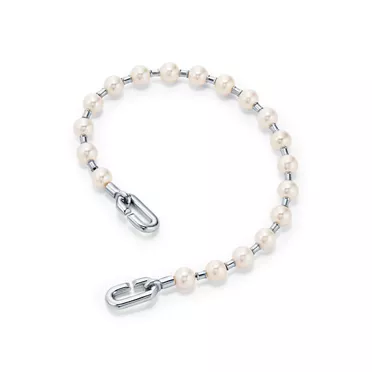 Tiffany HardWear:Bracelet en perles en argent 925 millièmes. 5-6 mm., 2