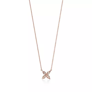 Tiffany Victoria®:Diamond Pendant in 18k Rose Gold, 2