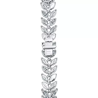 Tiffany Victoria®:Vine Tennis Bracelet in Platinum with Diamonds, 3