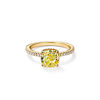 Tiffany True&reg;:Engagement Ring with a Cushion-cut Yellow Diamond and an 18k Yellow Gold Diamond Band image number 0