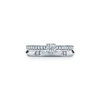 Tiffany True&reg;:Engagement Ring with a Tiffany True&reg; Diamond and a Platinum Diamond Band image number 7