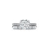 Tiffany True&reg;:Engagement Ring with a Tiffany True&reg; Diamond and a Platinum Diamond Band image number 7