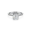 Tiffany True&reg;:Engagement Ring with a Tiffany True&reg; Diamond and a Platinum Diamond Band image number 0