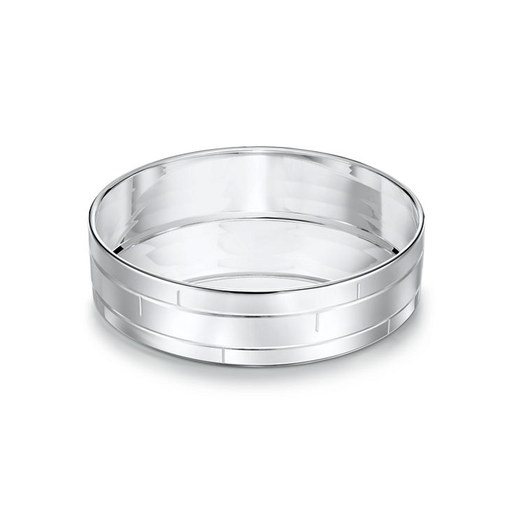 Modern Bamboo:Bowl in Sterling Silver image number 1