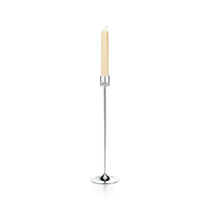 Diamond Point:Candlesticks in Sterling Silver image number 2