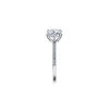 Tiffany True&reg;:Engagement Ring with a Round Brilliant Diamond and a Platinum Diamond Band image number 5