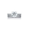 Tiffany True&reg;:Engagement Ring with a Round Brilliant Diamond and a Platinum Diamond Band image number 7