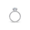 Tiffany True&reg;:Engagement Ring with a Round Brilliant Diamond and a Platinum Diamond Band image number 4