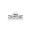Tiffany True&reg;:Engagement Ring with a Round Brilliant Diamond and a Platinum Diamond Band image number 6