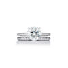 Tiffany True&reg;:Engagement Ring with a Round Brilliant Diamond and a Platinum Diamond Band image number 8