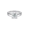 Tiffany True&reg;:Engagement Ring with a Round Brilliant Diamond and a Platinum Diamond Band image number 0