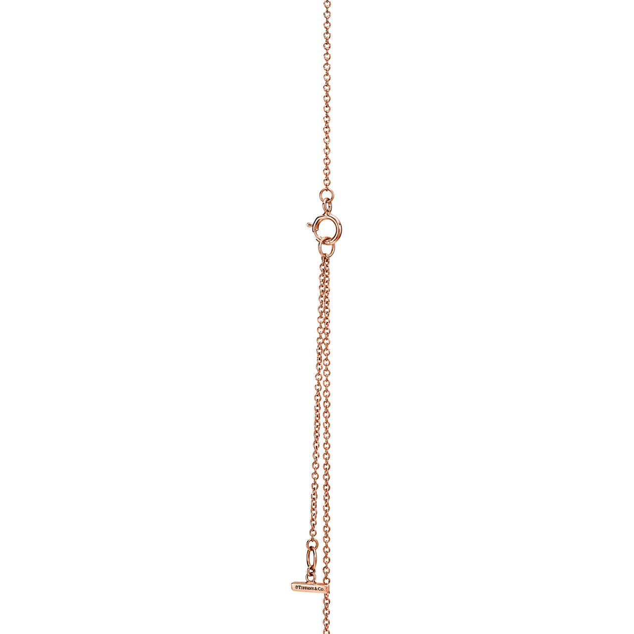 Tiffany T:Diamond and Mother-of-pearl Circle Pendant in Rose Gold image number 3