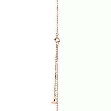 Tiffany T:Pendentif Cercle en nacre et diamants en or rose, 3