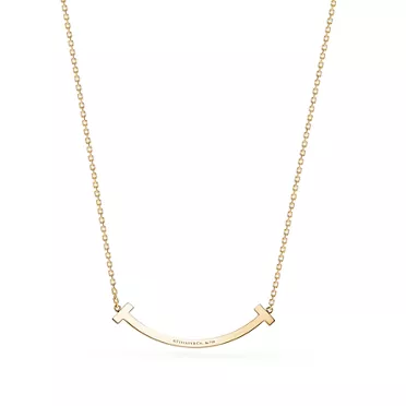 Collezione Tiffany T:Pendente Smile medio in oro con diamanti, 2