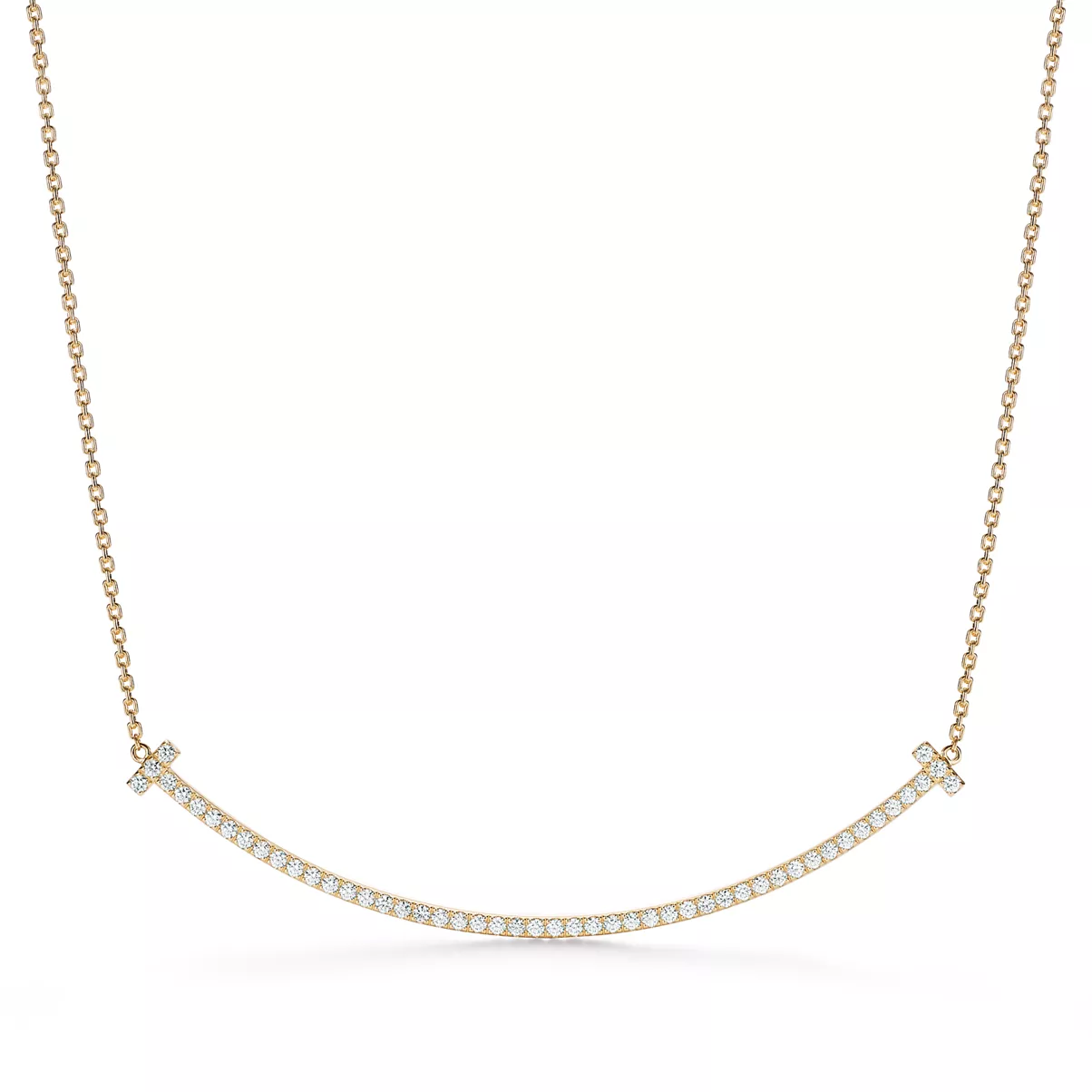  Extragro&szlig;er Smile-Anh&auml;nger in Gold mit Diamanten