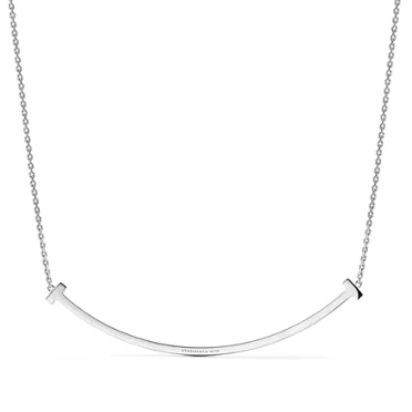 Tiffany T: Colgante Smile extragrande de oro blanco con diamantes, 2