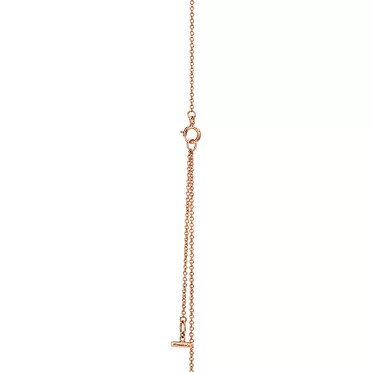 Tiffany T:Diamond and Turquoise Circle Pendant in Rose Gold, 3