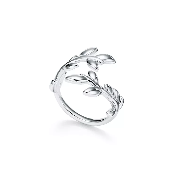 Paloma Picasso®:Olive Leaf Bypass Ring in Silver, 4