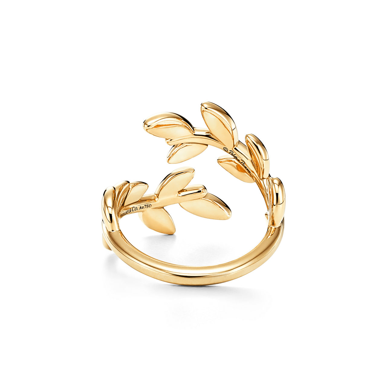 Paloma Picasso®:Olive Leaf Bypass Ring in Yellow Gold image number 3