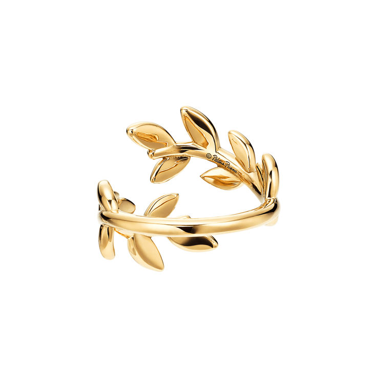 Paloma Picasso®:Olive Leaf Bypass Ring in Yellow Gold image number 4