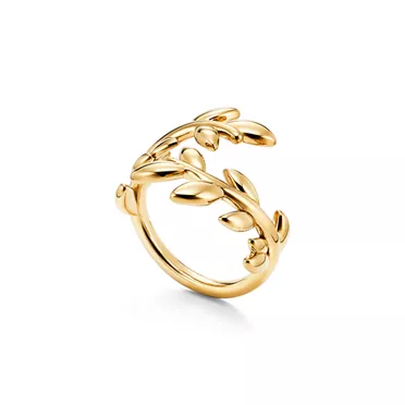 Paloma Picasso&reg;:Olive Leaf Bypass Ring in Yellow Gold, 2
