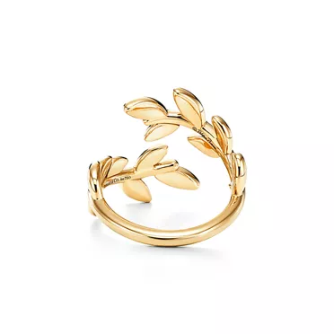 Paloma Picasso&reg;:Olive Leaf Bypass Ring in Yellow Gold, 3