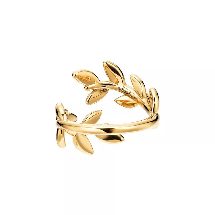 Paloma Picasso®:Anillo cruzado Olive Leaf en oro amarillo, 4