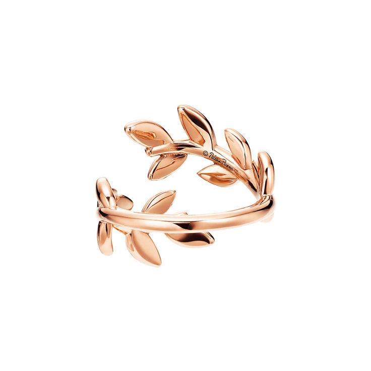 Paloma Picasso®:Olive Leaf Bypass Ring in Rose Gold image number 4