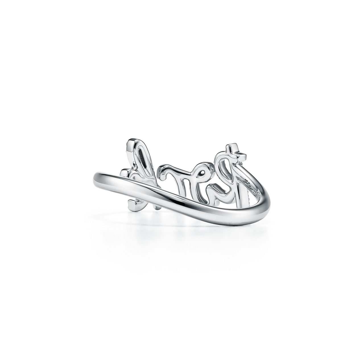 Paloma's Graffiti:Rock Ring in White Gold with Diamonds, Mini image number 3