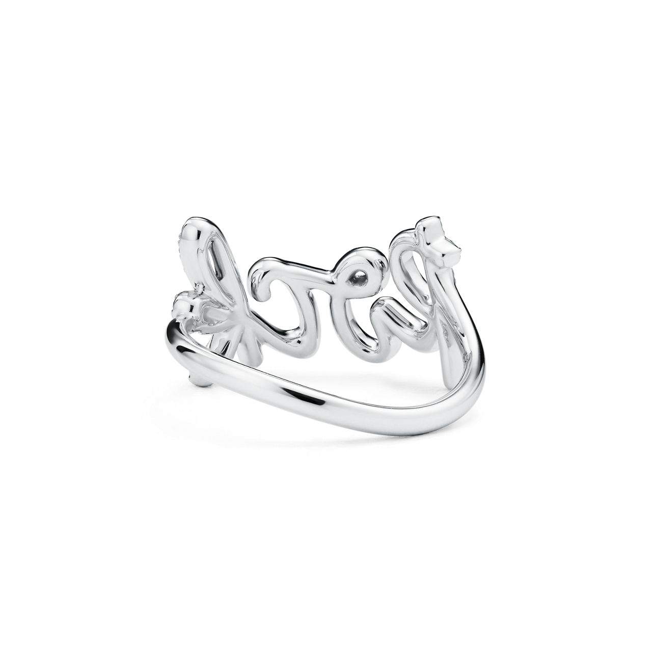 Paloma's Graffiti:Rock Ring in White Gold with Diamonds, Small image number 3