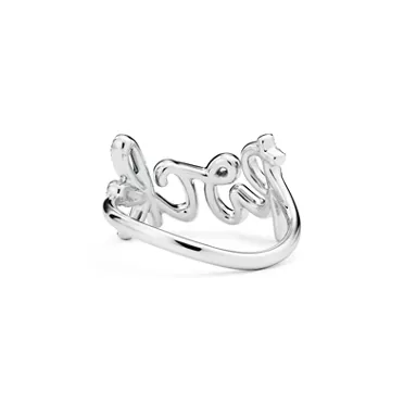 Paloma's Graffiti:Rock Ring in White Gold with Diamonds, Small, 3