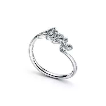 Paloma's Graffiti:Love Ring in White Gold with Diamonds, Mini, 2