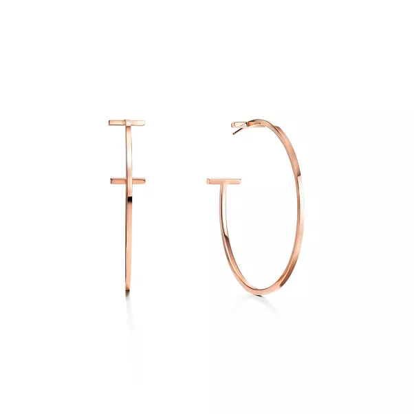 Wire Creolen in Roségold