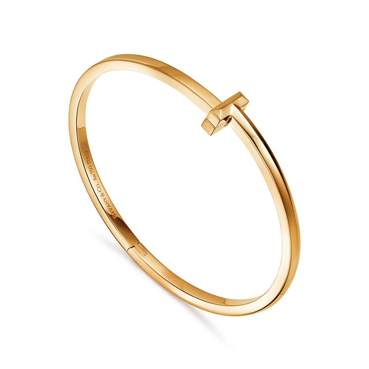Collezione Tiffany T:Bracciale T1 in oro giallo numero immagine 3