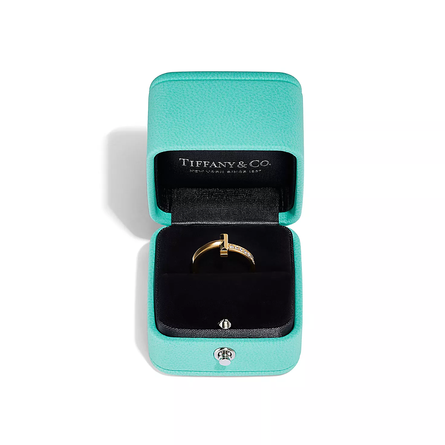 Tiffany T:T1 링, 옐로우 골드, 다이아몬드 세팅, 두께 2.5mm 이미지 번호 5