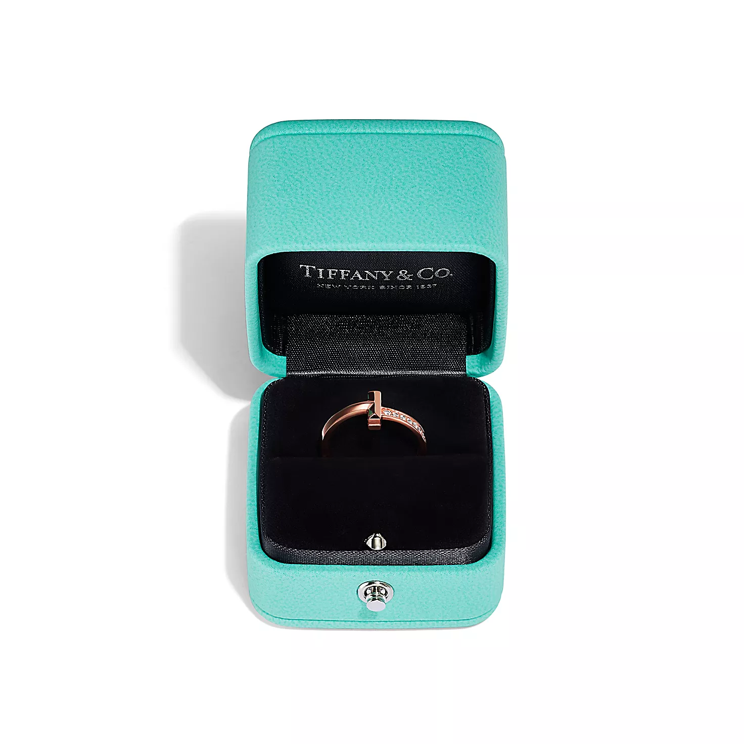 Tiffany T:T1 링, 로즈 골드, 다이아몬드 세팅, 2.5mm 이미지 번호 4