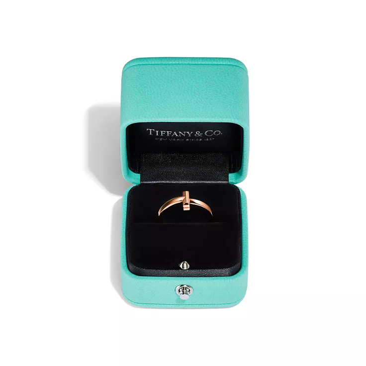 Tiffany T:T1 Ring in Rose Gold, 6