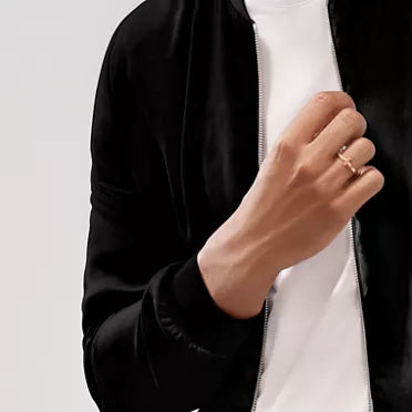 Tiffany T:T1 Ring in Rose Gold, 3